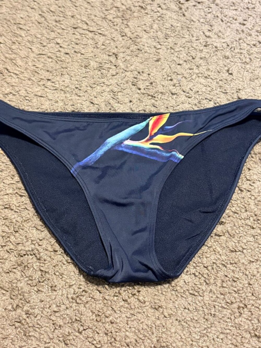 Women's Victoria's Secret Navy Blue Swim Separates Brief Bottom Size Small